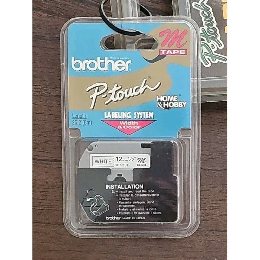 Brother P-touch PT-65 Electronic Labeling System LCD Display Vtg Sealed Xtr Tape